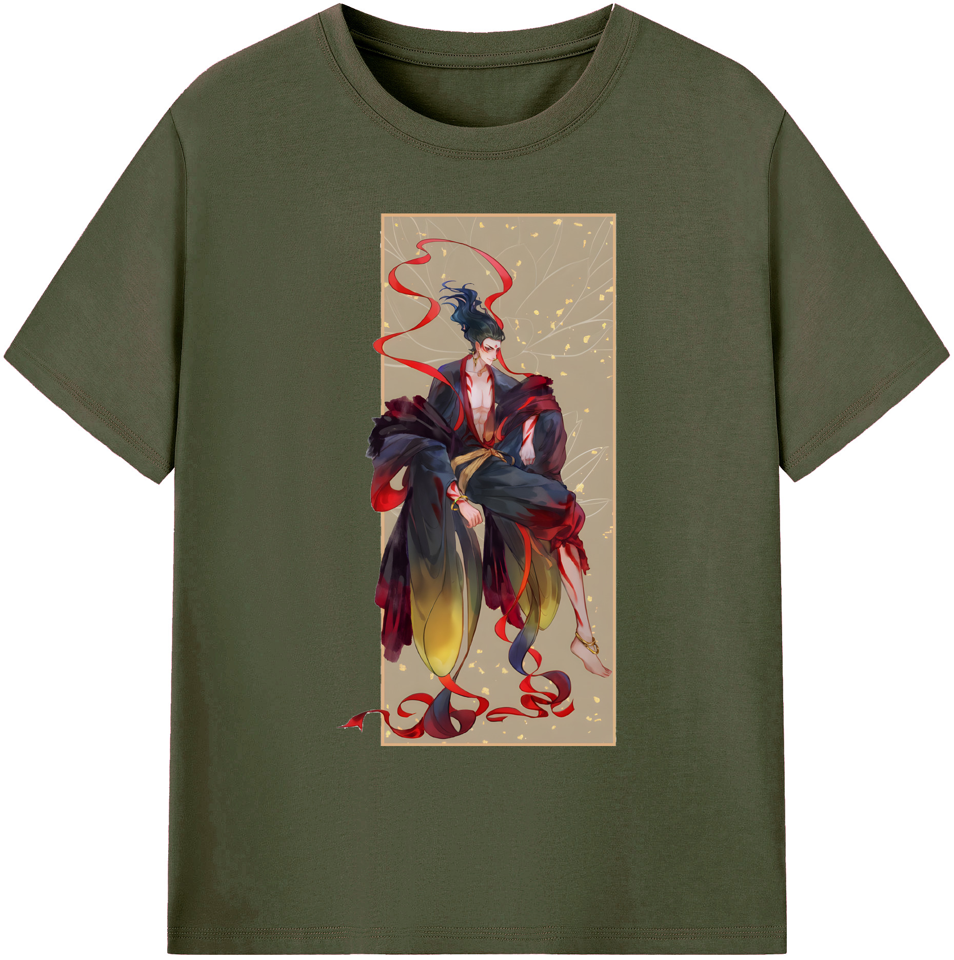 （画像用） Ne Zha 2 ナタ 魔童の大暴れ 綿100％ メンズ半袖Tシャツ｜肌触りやわらか＆通気性